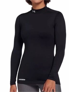 Under Armour Womens ColdGear Mock Neck Long Sleeve Thermal Top